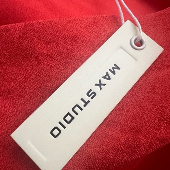 Max Studio One-Shoulder Red Maxi Dress - Picture 6 of 12